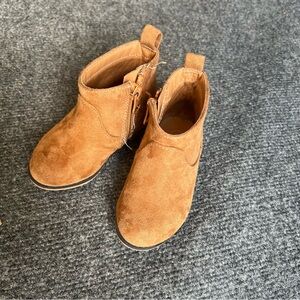 Brown Suede Kids Boots